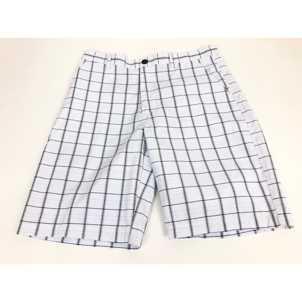 💰Bundle 3/$30 Blue Gear Shorts Men 34 White Gray plaid NWOT